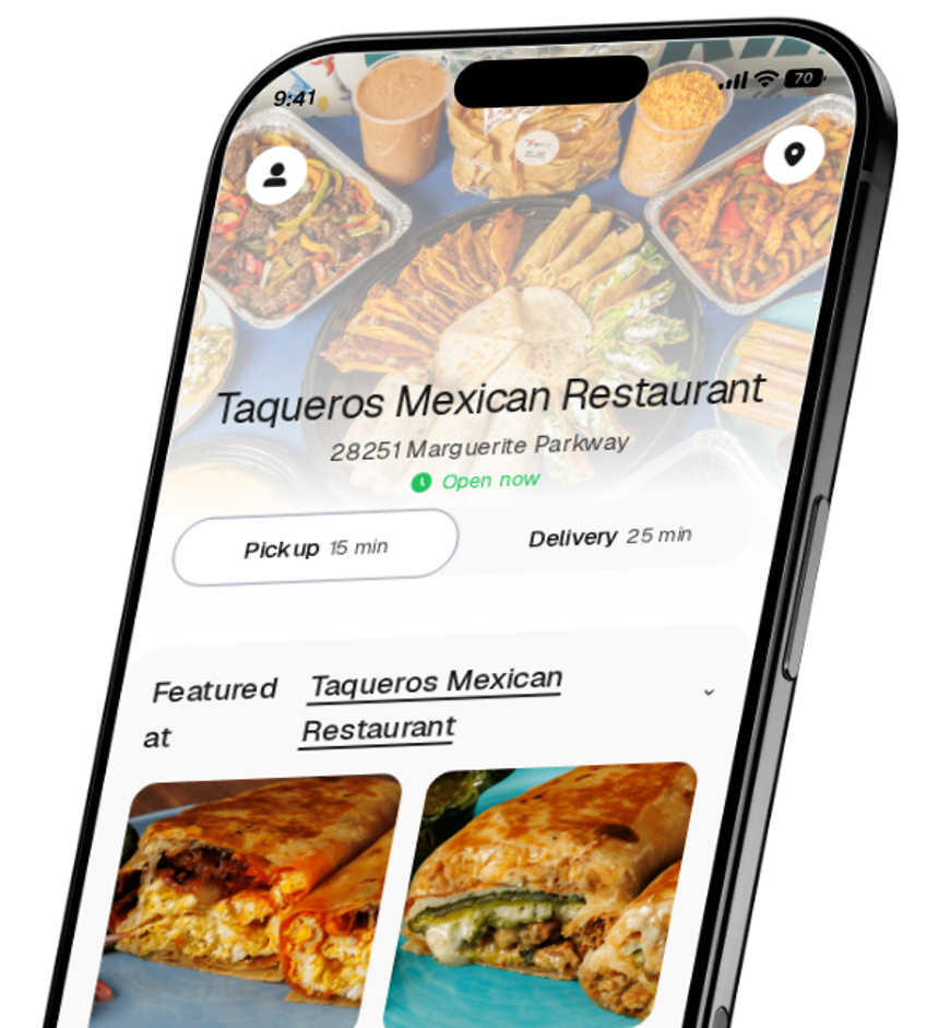 Taqueros Mexican Restaurant app preview