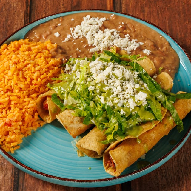 Potato Taquitos Plate.