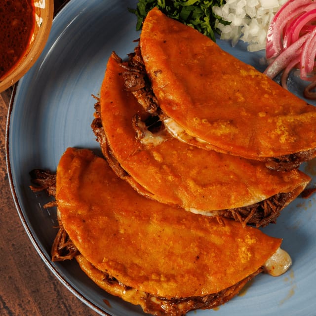 3 Birria Quesatacos.
