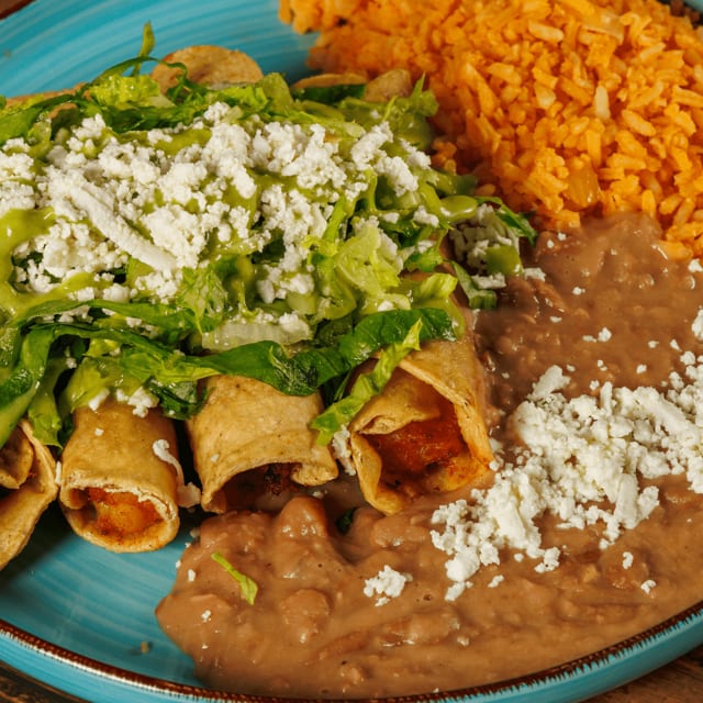Chicken Taquitos Plate.