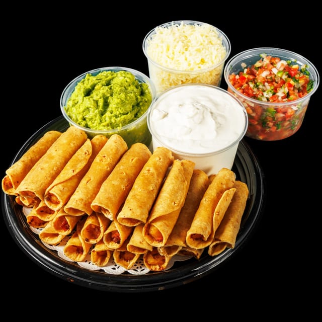 Rolled Taquitos (24) Party Tray (Potato or Chicken).