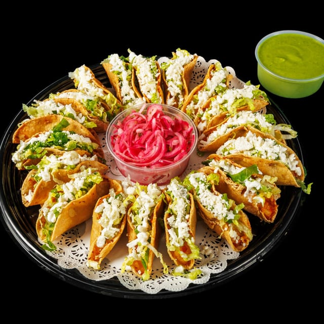 18 Crispy Tacos Party Tray (Chicken & Potato).