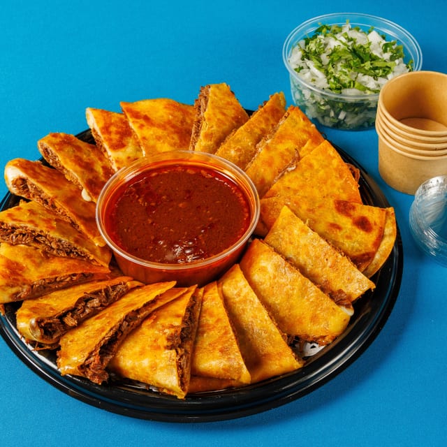 Birria Quesadillas Party Tray (18 Slices).