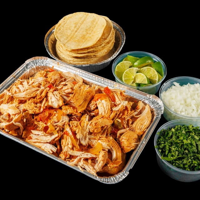 5 Pound Shredded Chicken Tray.