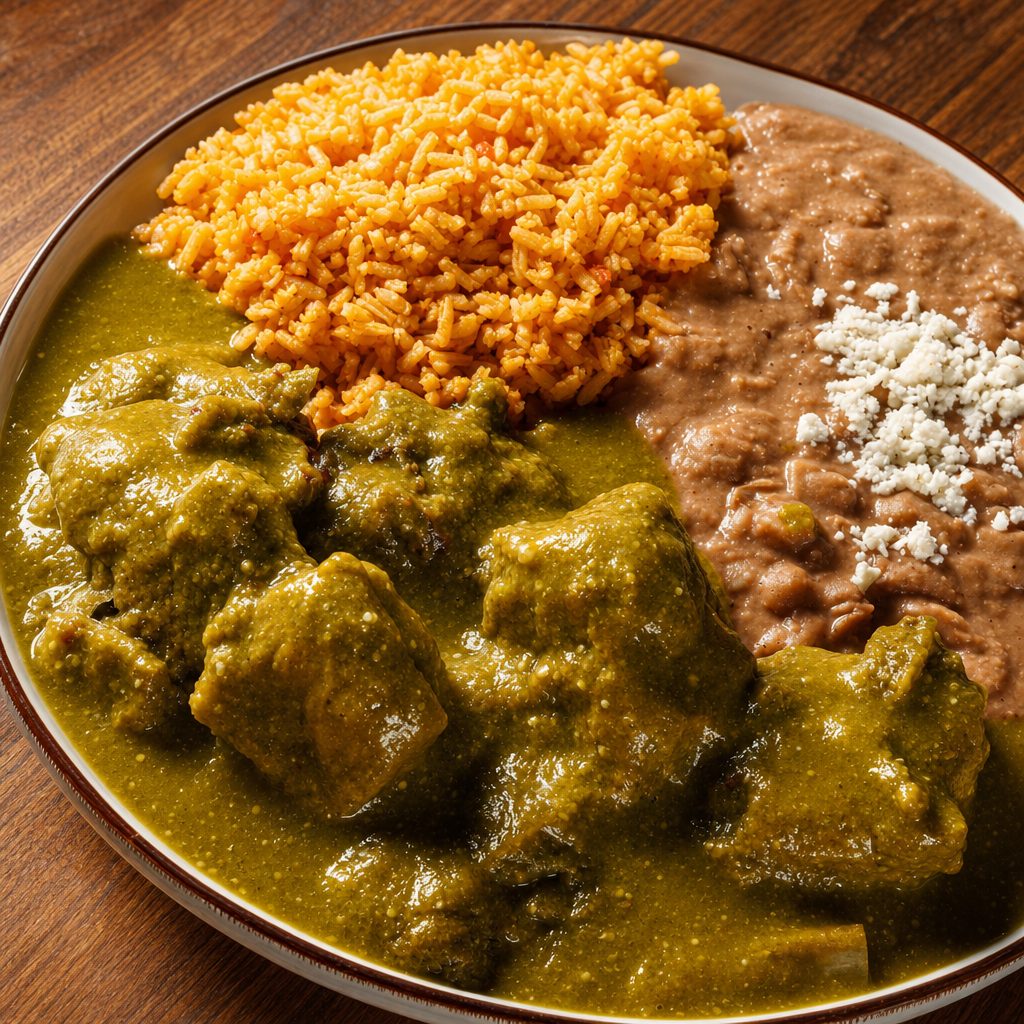Pork Ribs in Green Salsa Oaxaca Style.