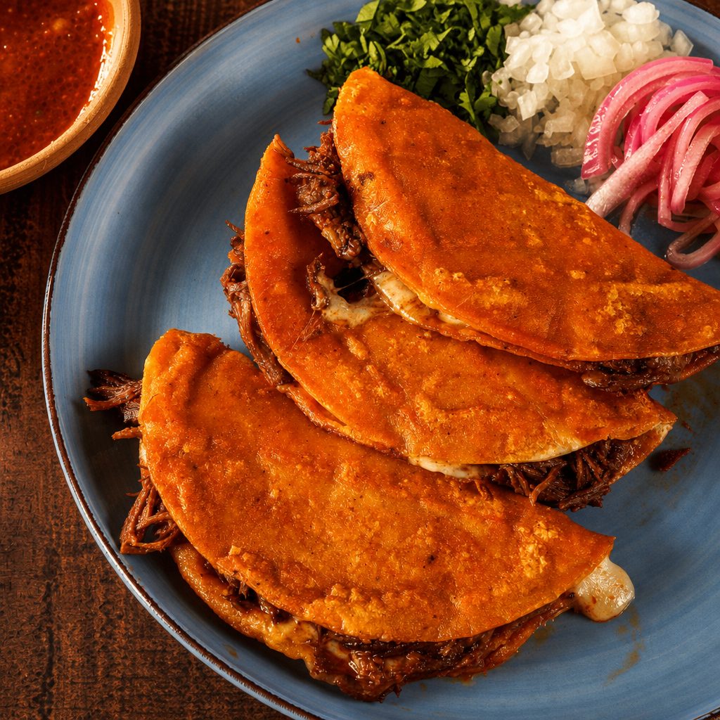 3 Birria Quesatacos.