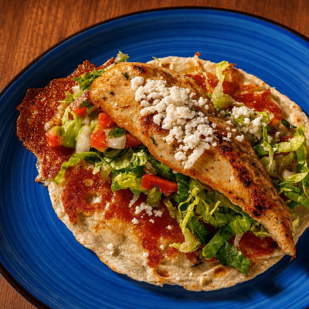 Lemon Peppered Chicken Taco.