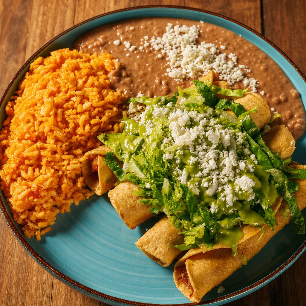 Beef Taquitos Plate.