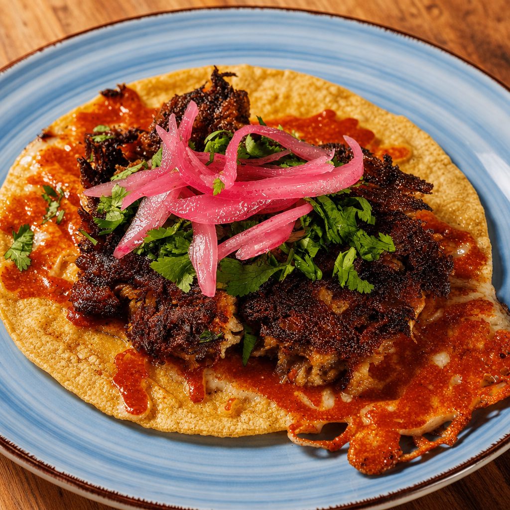 Slow-Cooked Carnitas Taco.