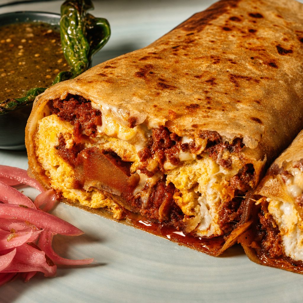 Chorizo Breakfast Burrito.